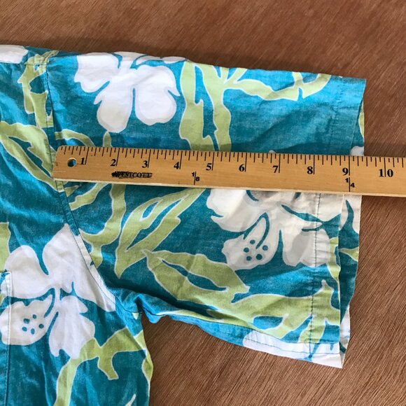 Cooke Street Hawaiian Shirt Men 2XL Blue Floral Button Up Pocket Short Sleeve - Picture 9 of 12